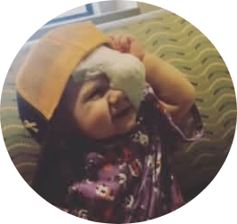Chacelyn as a baby during treatment